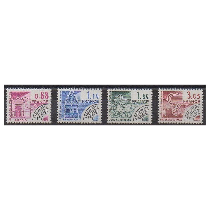 Timbres - France - Préoblitérés - 1981 - No P170/P173