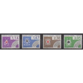 Stamps - France - Precancels - 1984 - Nb P182/P185