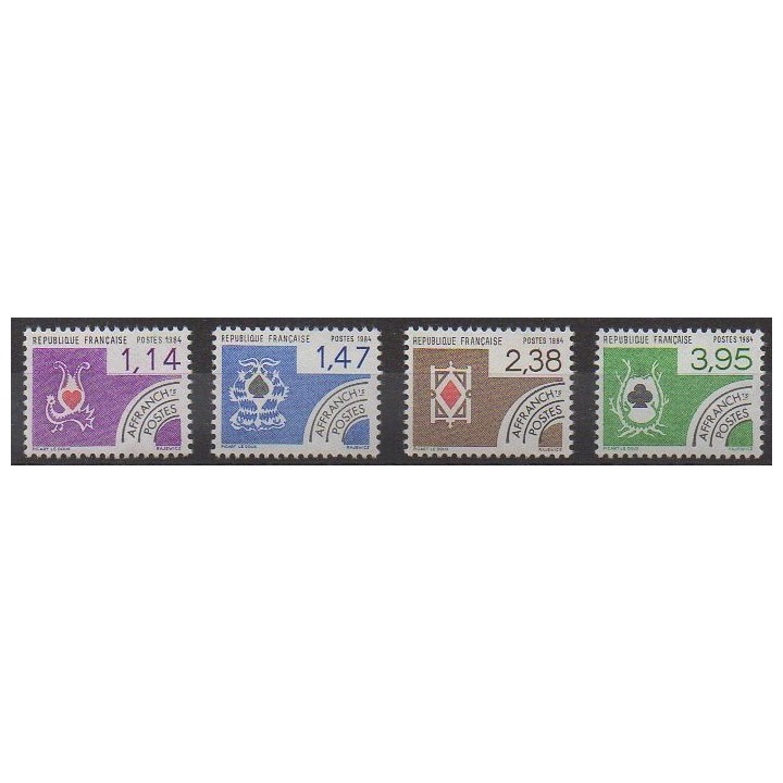 Stamps - France - Precancels - 1984 - Nb P182/P185