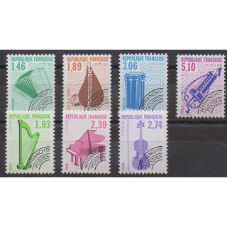Stamps - France - Precancels - 1990 - Nb P206/P212 - Music