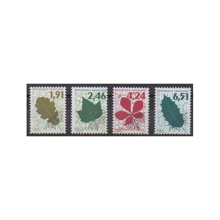 Stamps - France - Precancels - 1994 - Nb P232/P235 - Trees