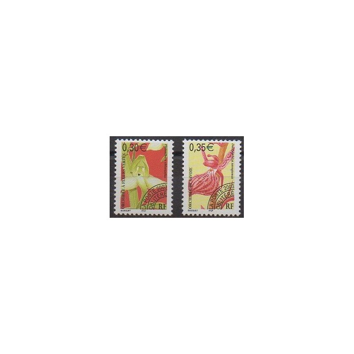 Stamps - France - Precancels - 2003 - Nb P246/P247 - Orchids