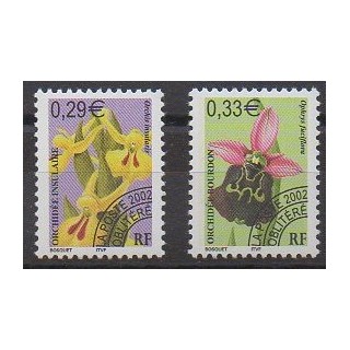 Stamps - France - Precancels - 2002 - Nb P244/P245 - Orchids