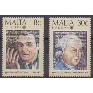 Timbres - Malte - 1985 - No 707/708 - Musique - Europa