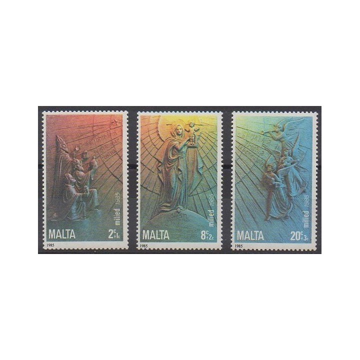 Stamps - Malta - 1985 - Nb 717/719 - Christmas - Childhood