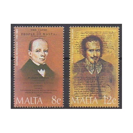 Malta - 1985 - Nb 715/716 - Celebrities