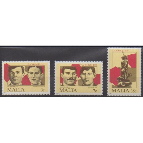 Malta - 1985 - Nb 709/711 - Various Historics Themes