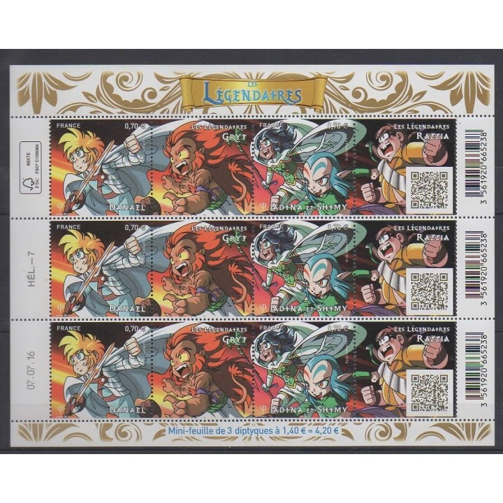 Stamps - France - Poste - 2016 - Nb 5081/5082 - Cartoons - Comics