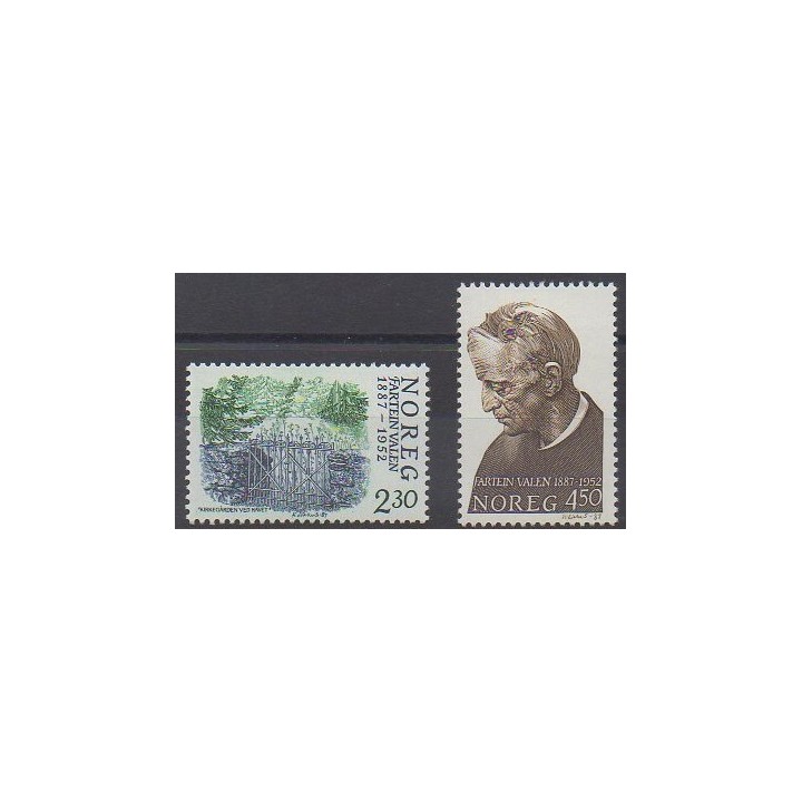 Timbres - Norvège - 1987 - No 929/930 - Musique