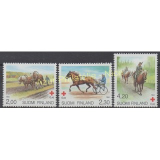 Timbres - Thème chevaux - Finlande - 1994 - No 1211/1213