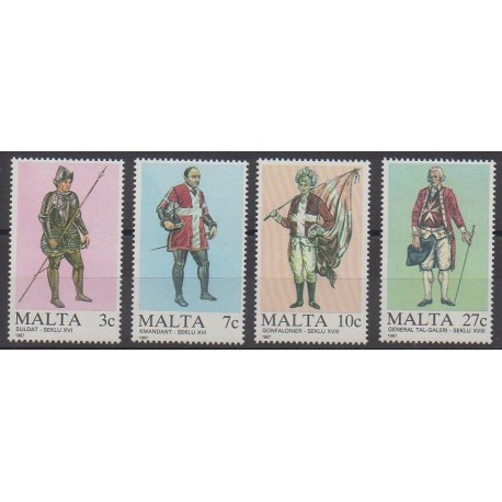 Malta - 1987 - Nb 749/752 - Military history