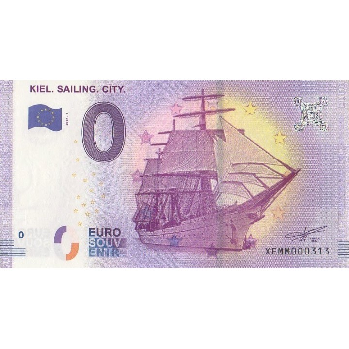 Billet souvenir touristique - 2017-1 - Kiel :  Sailing City - (Schleswig-Holstein)