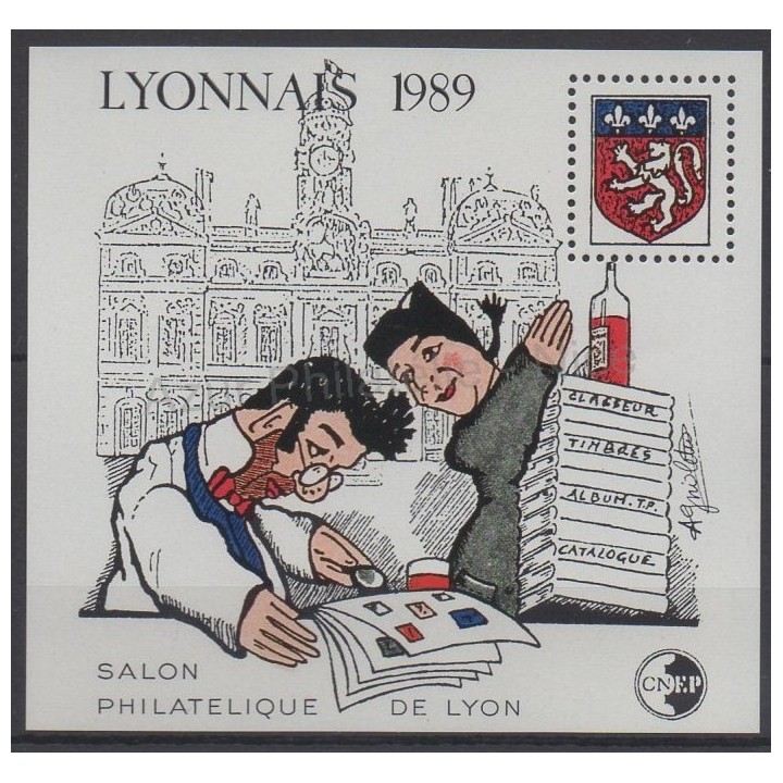 Timbres - Thème armoiries - France - Feuillets CNEP - 1989 - No CNEP 10