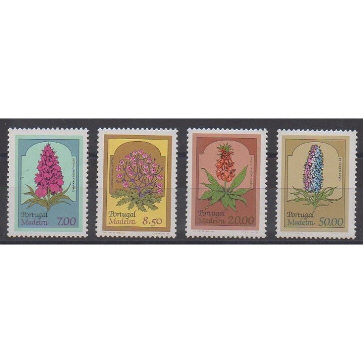 Stamps - Portugal (Madeira) - 1981 - Nb 78/81 - Flowers