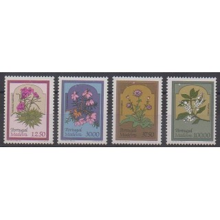 Timbres - Portugal (Madère) - 1983 - No 91/94 - Fleurs