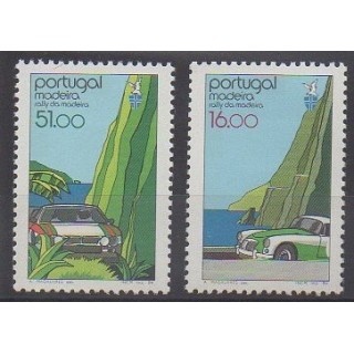 Timbres - Portugal (Madère) - 1984 - No 96/97 - Voitures