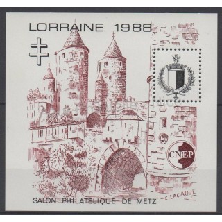 Timbres - Thème armoiries - France - Feuillets CNEP - 1988 - No CNEP 9