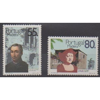 Timbres - Portugal (Madère) - 1988 - No 129/130 - Christophe Colomb