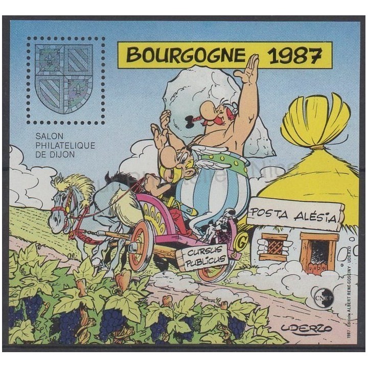 Timbres - Thème dessins animés - bd - France - Feuillets CNEP - 1987 - No CNEP 8
