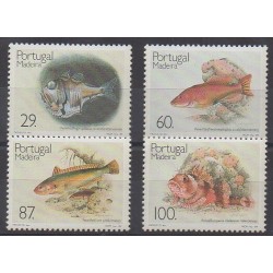 Portugal (Madeira) - 1989 - Nb 136/139 - Sea animals