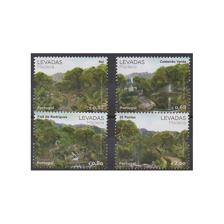 Timbres - Portugal (Madère) - 2012 - No 325/328 - Parcs et jardins