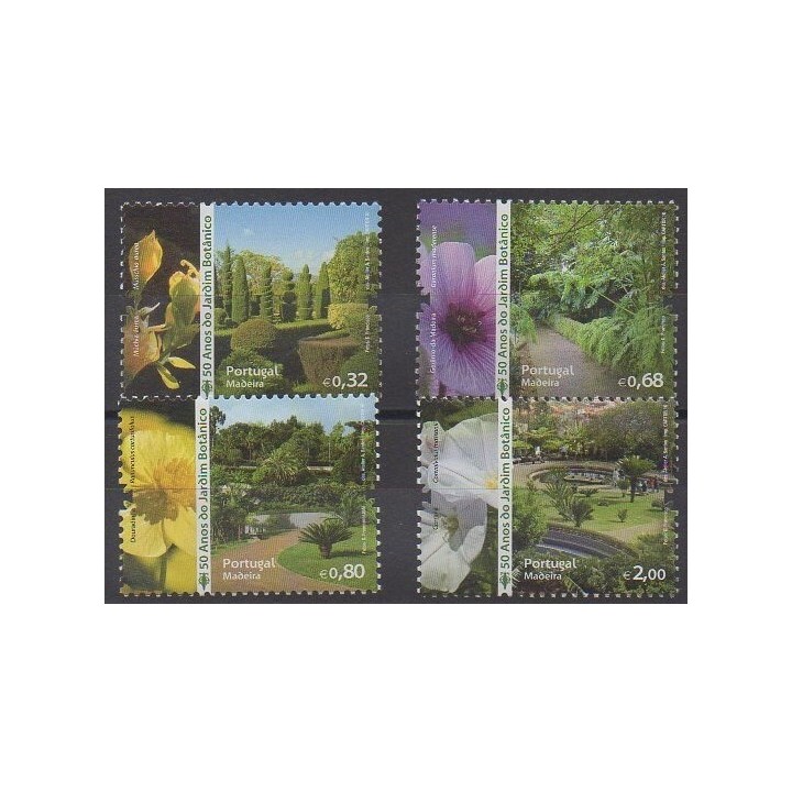 Timbres - Portugal (Madère) - 2010 - No 307/310 - Parcs et jardins
