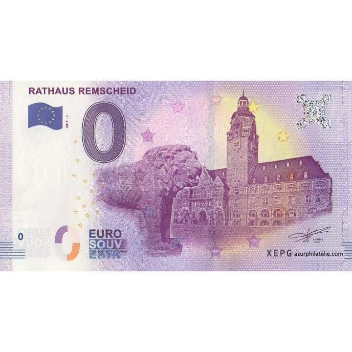 Euro banknote memory - 2017 - Rathaus Remscheid - (Rhénanie-du-Nord-Westphalie)