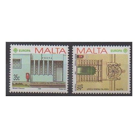 Malte - 1990 - No 810/811 - Service postal - Europa