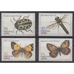Portugal (Azores) - 1985 - Nb 358/361 - Insects