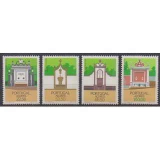 Timbres - Portugal (Açores) - 1986 - No 366/369 - Architecture
