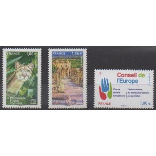 Timbres - France - Timbres de service - 2016 - No 166/168