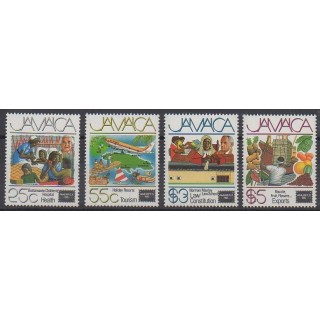 Timbres - Jamaïque - 1986 - No 645/648 - Philatélie