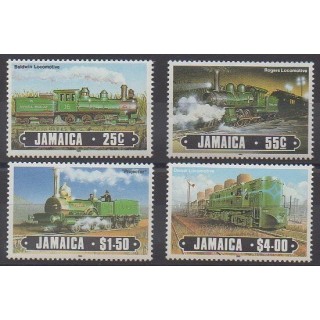 Stamps - Jamaica - 1985 - Nb 628/631 - Trains