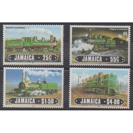 Jamaïque - 1985 - No 628/631 - Chemins de fer