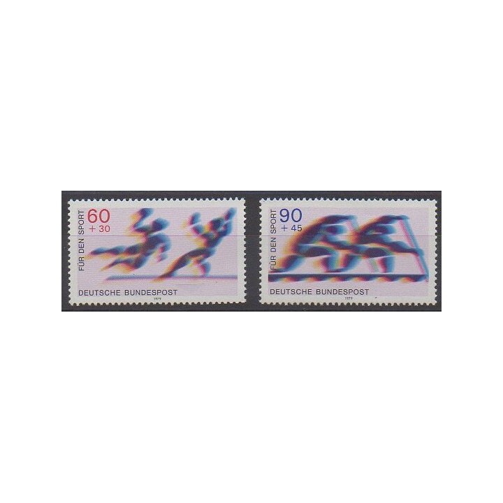 Timbres - Allemagne occidentale (RFA) - 1979 - No 848/849 - Sports divers