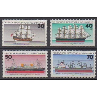 Timbres - Allemagne occidentale (RFA) - 1977 - No 776/779 - Navigation