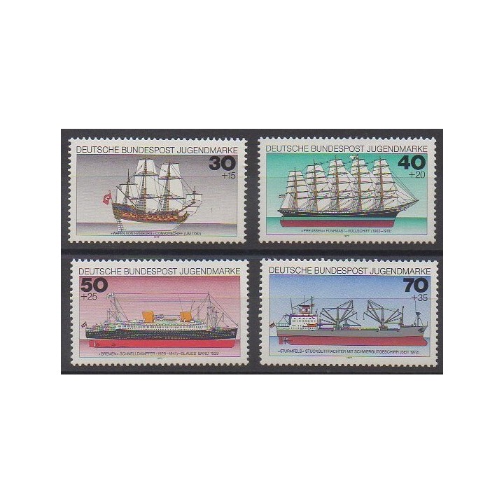 Timbres - Allemagne occidentale (RFA) - 1977 - No 776/779 - Navigation