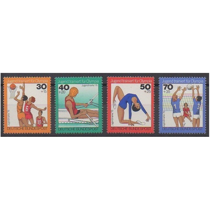 Stamps - West Germany (FRG) - 1976 - Nb 731/734 - Various sports