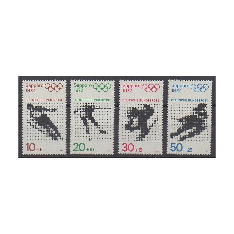 Timbres - Allemagne occidentale (RFA) - 1971 - No 544/547 ...