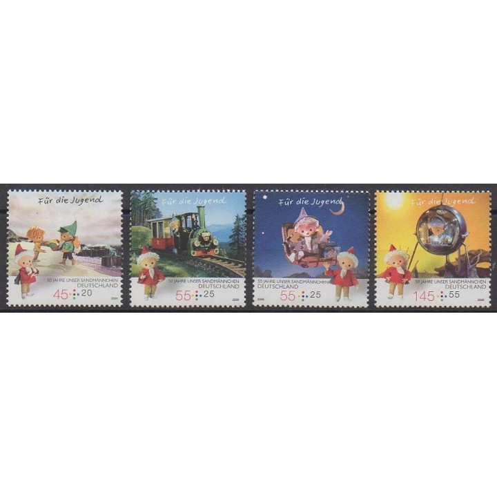 Stamps - Germany - 2009 - Nb 2573/2576 - Childhood