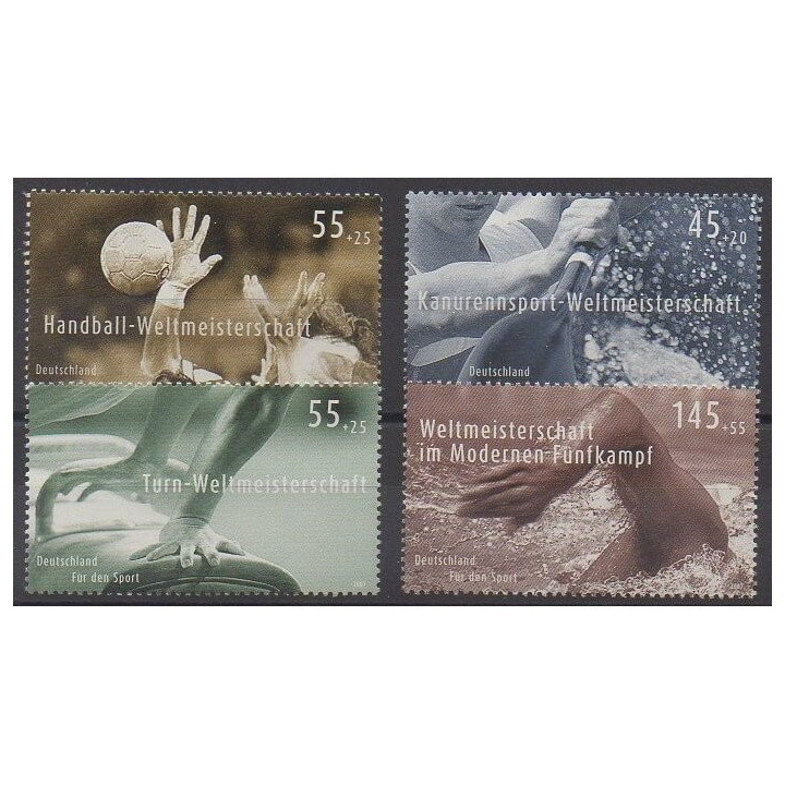 Timbres - Allemagne - 2007 - No 2407 - 2411/2413 - Sports divers