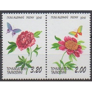 Stamps - Tajikistan - 2010 - Nb 421/422 - Flowers