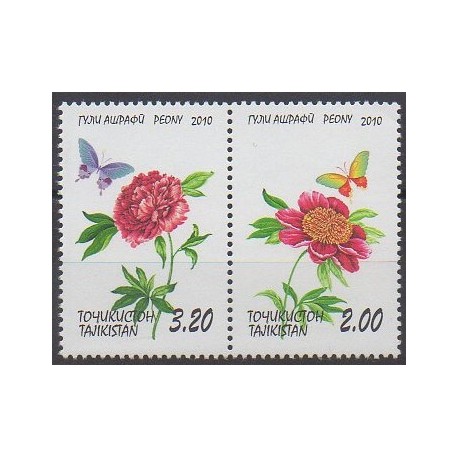 Tajikistan - 2010 - Nb 421/422 - Flowers