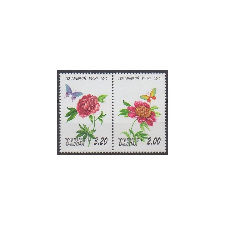 Timbres - Tadjikistan - 2010 - No 421/422 - Fleurs