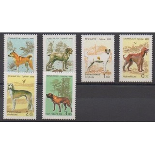 Timbres - Tadjikistan - 2006 - No 342/347 - Chiens