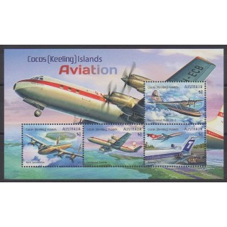 Stamps - Cocos (Island) - 2017 - Nb BF22 - Planes
