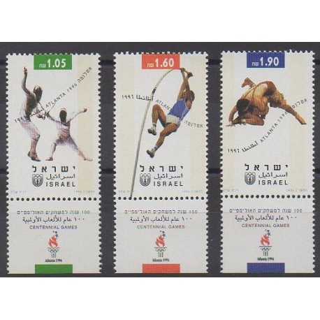 Israël - 1996 - No 1332/1334 - Jeux Olympiques d'été