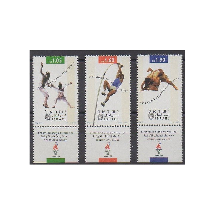 Stamps - Israel - 1996 - Nb 1332/1334 - Summer Olympics