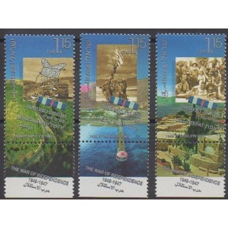 Stamps - Israel - 1998 - Nb 1386/1388 - Various Historics Themes
