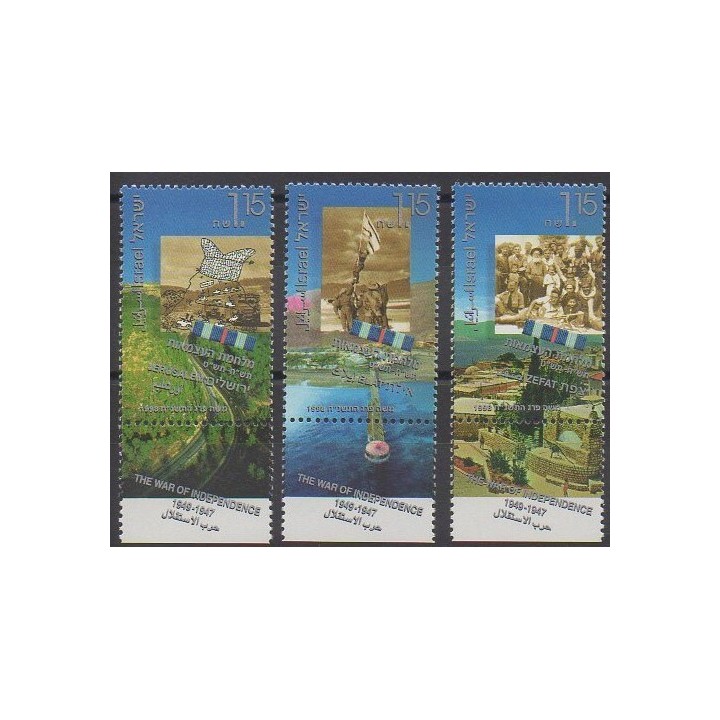 Stamps - Israel - 1998 - Nb 1386/1388 - Various Historics Themes